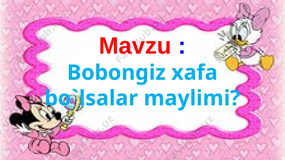 miylik qissasi” (1965) kabi puxta, goʻzal nasriy asarlari bilan ham kitobxonlar eʼtiborini qozondi. savolimga javob ber bilimingni sinab boq. uyga vazifa: hikoyani o`qib sen. g`oyasini bilib ol. mazmunini so`zlab sen, nutqingni so`zlab ol. e’tiboringiz uchun rahmat image1.jpg image2.png image3.png image4.jpeg image5.jpeg image6.jpeg image7.png image8.png image9.png image10.png image11.png image12.png image13.png image14.jpeg image15.emf