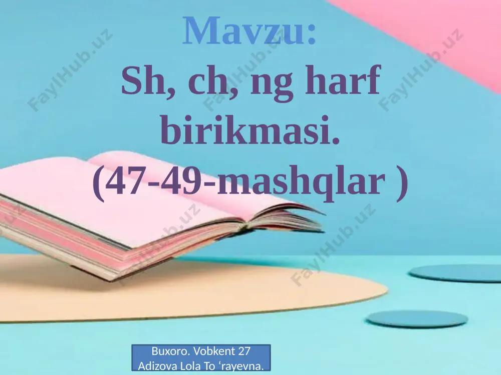 sh, ch, ng harf birikmasi 47-49-mashqlar 3-sinf - Page 2