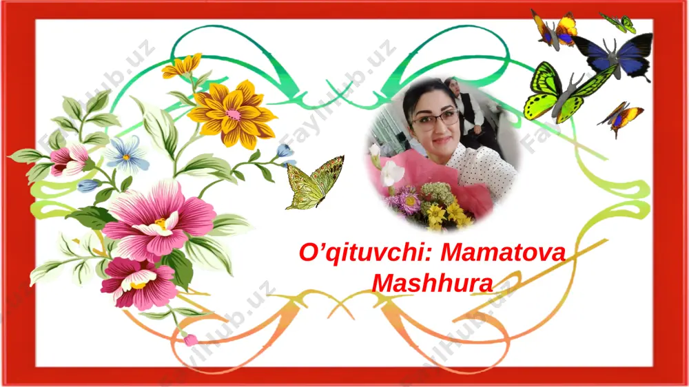 tadan ortib qoldi-? ta yechish: 13*4=52 5*11=55 55-52=3 javob: 3 ta ortib qoldi yangi mavzu: yig’indini songa bo’lish 15 2-masala birinchi o’ramda 30 m, ikkinchisida 24 m gazlama bor. agar bitta ko’ylak uchun 3 m gazlama sarflansa, ikkala o’ramdagi jami gazlamadan nechta ko’ylak tikish mumkin? yechish: 1-o’ramda-30m 2-o’ramda-24m 1ta ko’ylakka-3m ikkala o’ramdan-?ta k 30:3=10 24:3=7 10+7=17 j: 17 ta ko’ylak 3-misol » 86:2 66:6 84:4 96:3 55:5 88:8 48:2 63:3 4-misol mustahkamlash 22 5-masala 3-«a» sinfdan 32 nafar, 3-«b» sinfdan 34 nafar o‘quvchi 3 ta avtobusga teng taqsimlanib teatrga borishdi. har bir avtobusga necha nafardan o‘quvchi joylashgan? 3- “a” sinfda-32 nafar 3- “b” sinfda-34 nafar taqsimlandi-3ta avtobusga har bir avt.-? nafar yechish: 1) 32+34=66 2) 66:3=22 javob: har bir avt. 22 nafar dam olish daqiqasi "bo'sh o'tirma, bosh qotir!" 1 + lik = ? 40 + oyoq = ? k + 3 = ? 8 + oyoq = ? t …