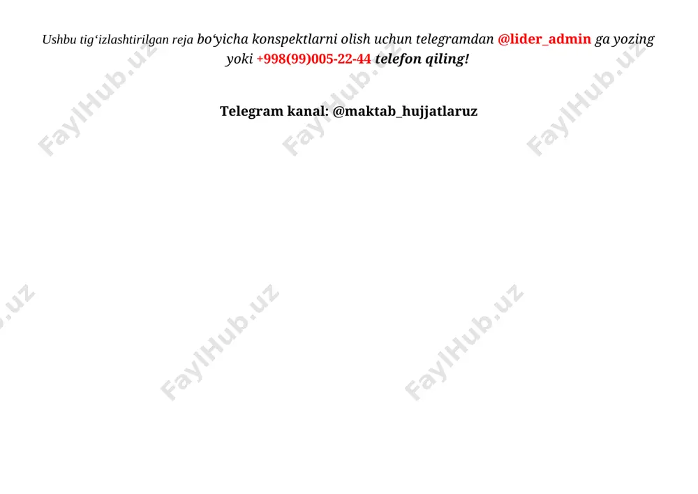 3-sinf tarbiya reja tig'ishlashtirilgan - Page 2