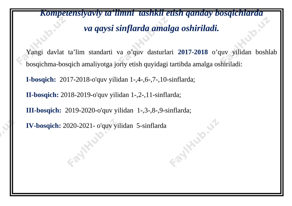 hlar57-58-mashqlar 1 59-mashq 23 yonma-yon kelganbirxilundoshlar. 60-61-mashqlar 1 62-mashq 24 yonma-yon kelganbirxilundoshlar63-64-mashqlar 1 65-mashq 25 yonma-yon kelganbirxilundoshlar66-67-mashqlar 1 68-mashq 26 3-nazorat ishi. diktant . 1 takrorlash 27 diktanttahlili.bo’shliqlarbilanishlash 1 takrorlash ii-bolim gap (30 oat) 28 gapning maqsadga ko’ra turlari. 69-70-mashqlar 1 71-mashq 29 mustahkamlash. 72-73-mashqlar 1 74-mashq 30 darak gap. 75-76-mashqlar 1 77-mashq 31 darakgapdatinishbelgilari. 78-79-mashqlar 1 80-mashq 32 so’roq gap. 81-82-mashqlar 1 83-mashq 33 4-nazorat ishi. diktant . 1 takrorlash 34 diktant tahlili. bo’shliqlar bilan ishlash 1 takrorlash 35 so’roqgapdatinishbelgisi. 84-85-mashqlar 1 86-mashq 36 soroqgapningtalaffuzi. 87-88-mashqlar 1 89-mashq 37 mustahkamlash. 90-91-mashqlar 1 92-mashq 38 buyruq gap. 93-94-mashqlar 1 95-mashq 39 mustahkamlash. 96-97-mashqlar 1 98-mashq 40 his-hayajongap. 99-100-mashqlar iqtisod va soliq alifbosi 4-dars: mulk 1 101-mashq 41 his-hayajongapning tinish belgilari. 102-103-mashqlar 1 104-mashq 42 5-nazorat ishi. diktant . 1 takrorlash 43 gap bo’laklari.105-106 mashq 1 107-mashq 44 bosh bo’laklarhaqidama’lumot. 108-109-mashq 1 110-mashq 45 bosh bo’laklarningturlari. 111-112-mashq 1 113-mashq ii-chorak (35 …