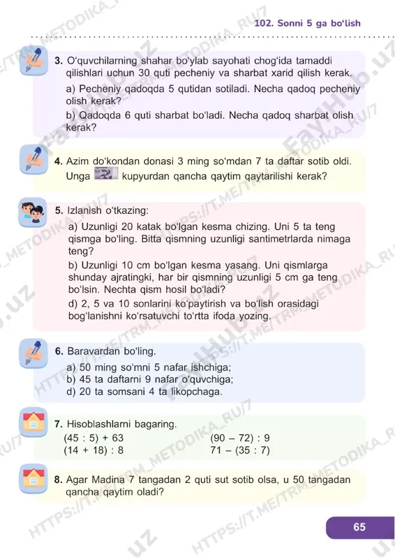 matematika 2 sinf darslik 102-105 - Page 2