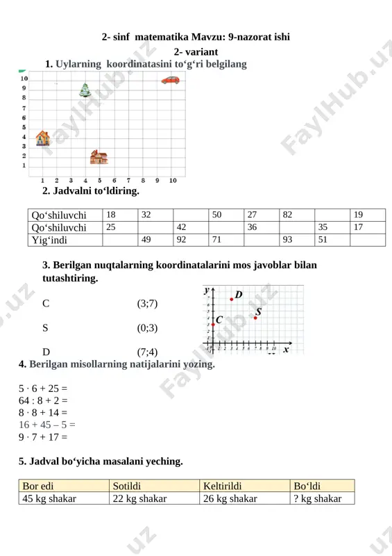 9-nazorat ishi matematika - Page 2
