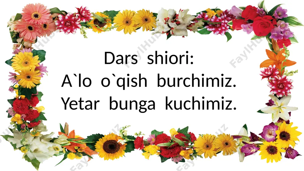 rpasda manzilga yetdi. ______________ qiz har kuni “a’lo” baho oladi. qo‘shnining darvozasini ______________ it qo‘riqlardi. tepag`on chopag`on bilag`on qopag`on uyga vazifa: matnlarni o`qing e`tiboringiz uchun rahmat! abdurahmonova tursinoy image1.png image2.tmp image3.tmp image4.tmp image5.tmp image6.tmp image7.tmp image8.png image9.gif