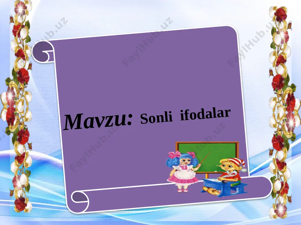 sonli ifodalar - Page 2