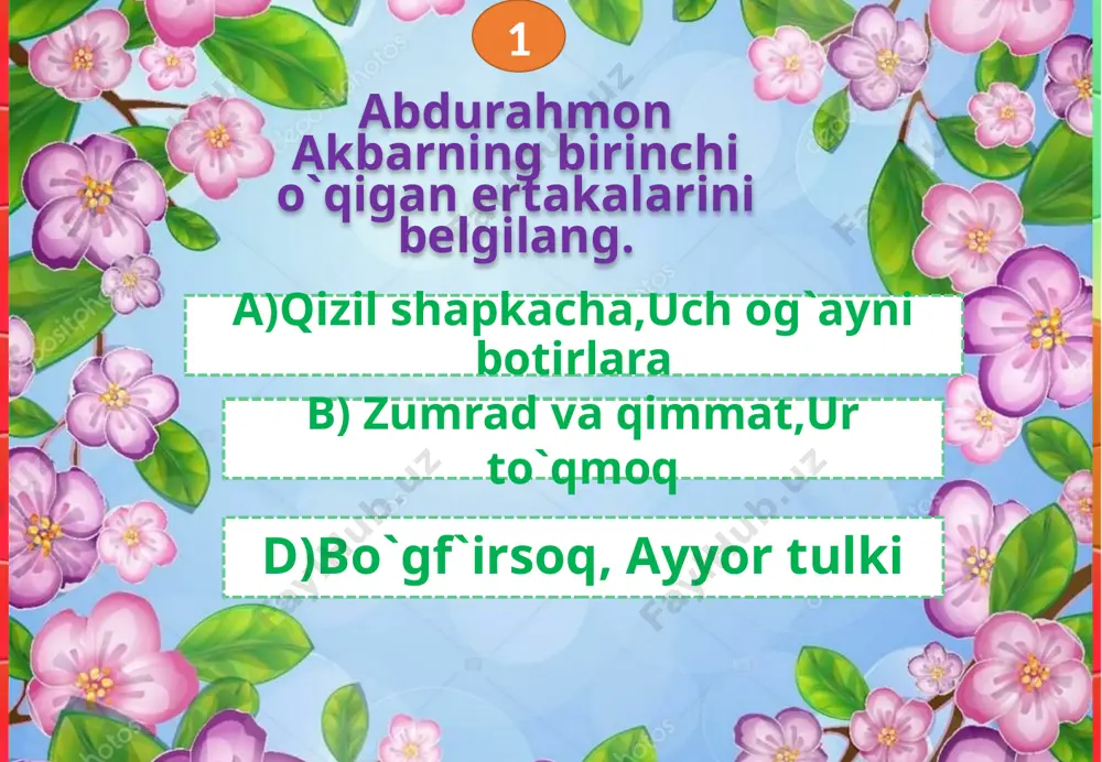 2-sinf mustahkamlovchi test - Page 2