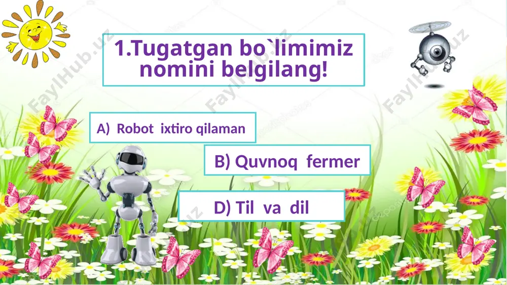 2-sinf.robot ixtiro qilqman.test. - Page 2