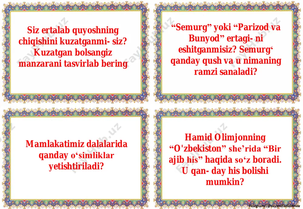 2_sinf_tarbiya_fanidan_tarqatmalar_yillik_2022_2023_o'quv_yili - Page 2