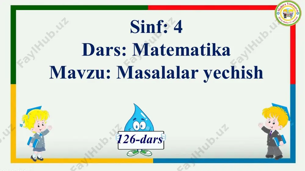 4- sinf matematika 126- dars masalalar yechish - Page 2