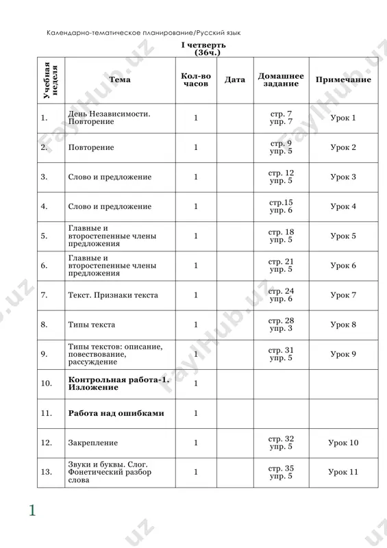 hestvitelnoe 1 str. 76 upr. 5 urok 27 32. sobstvennie i naritsatelnie imena sushestvitelnie 1 str. 79 upr. 5 urok 28 33. kontrolnaya rabota-3. testirovanie 1 34. rabota nad oshibkami 1 35. rod i chislo imyon sushestvitelnix 1 str. 82 upr. 7 urok 29 36. rod i chislo imyon sushestvitelnix 1 str.85 upr. 5 urok 30