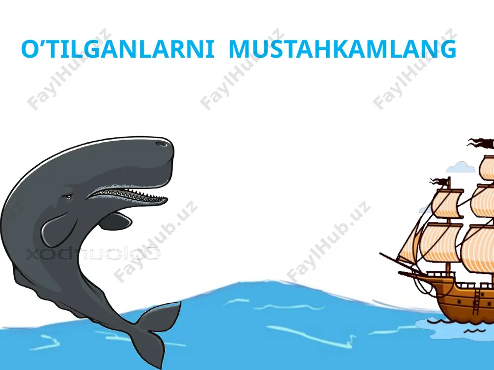 u orqali ishlab chiqarish korxonasida belgilangan vaqt oralig’idagi rivojlanish darajasi yoki zarar miqdorini aniqlashda muhim ahamiyatga ega. umuman grafiklar bacha sohalarda kerak. bolajonlar, mening tuzgan grafigimga tushundingizmi? unday bo’lsa, mening savollarimga javob bering. barakalla, siz bugungi mavzuni yaxshi o’zlashtirdingiz. yangi mavzuni mustahkamlang 2. ushbu grafikda mart oyida tashkil etilgan fabrikada har bir oyda ishlab chiqarilgan mahsulotlar massasi kelti-rilgan. topshiriqlarni grafikda keltirilgan ma’lumotlar asosida bajaring. 1 . to‘rt oy davomida jami qancha mahsulot ishlab chiqarilgan? 75 125 175 75+125+150+125= 475 massasi (q) 25 0 2. qaysi oyda eng kam mahsulot ishlab chiqarilgan? 75 125 25 175 massasi (q) 75 125 25 175 3. qaysi oylarda eng ko‘p mahsulot ishlab chiqarilgan? massasi (q) 75 125 25 175 4. qaysi oylarda ishlab chiqarilgan mahsulotlar teng? massasi (q) 3-misol 4-masala ak kesma kaem kvadrat uchun nima bo‘ladi? tabriklayman siz xazinaga ega bo’ldingiz! uyga vazifa: 5-6-masala, misollar 5-masala ahmadjon ifodali o‘qish bo‘yicha o‘z ustida ishladi. …