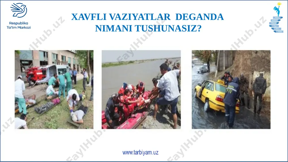 4-sinf tarbiya xavfli vaziyatlarda nima qilish kerak - Page 2