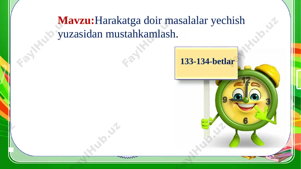 dning tezligi 40 km/h ga teng. 2-misol. 24 708*4-24 708:4= (24 708*4-24 708):4= 98 832-6177=92 655 74 124:4=18 531 3-topshiriq.abcd to‘rtburchakning tomonlarini millimetrlarda o‘lchang va uning perimetrini toping. b c a d uyga vazifa 4-misol,5-masala (134-bet) image1.png image2.png image3.png image4.png image5.png image6.png image7.png image8.png image9.png image10.png image11.png image12.png image13.png image14.png image15.png image21.png image16.png image17.png image18.png image19.png image20.png image22.png image23.png image24.png image25.png image26.png image27.png image28.png image29.png image30.png image31.png
