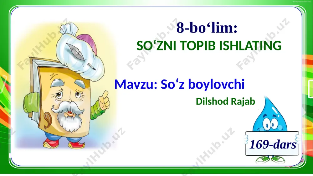 2-sinf.ona tili. 169-dars - Page 2