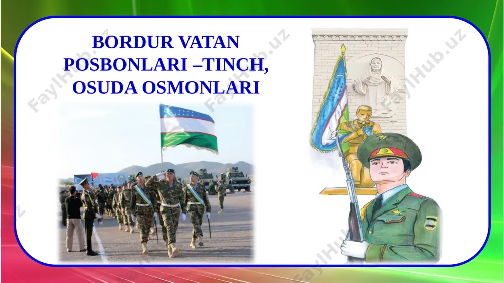 ’r; – qattiq iltimos. mustaqil topshiriq 1. to‘maris kirning taklifini nima uchun rad etadi? 2. elchi to‘maris haqida: «...biz ilgari ko‘rgan podshohlardan emas ekan», – deganida nimani nazarda tutadi? 3. bosqinchi kirning maqsadi amalga oshadimi? 4. to‘maris haqida ma’lumot topib daftaringizga yozing. image1.jpeg image2.jpeg image3.png image4.jpeg image5.png image6.jpeg image7.jpeg