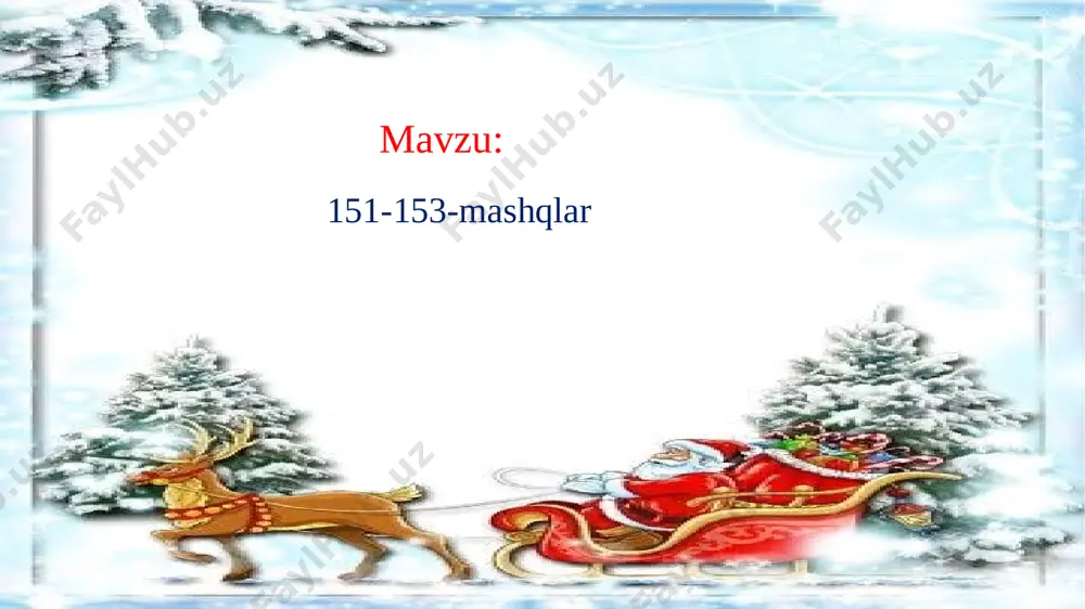 bog‘laydi? quyosh ufq.. bosh qo‘ydi. po‘lat qayrag‘och.. yaqinroq keldi. nigora va botir eshik.. qarab yugurdilar. -qa -ga -ka nuqtalar o’rniga mos qo’shimchalarni qo’yib gaplarni o’qing. o’tgan mavzuni mustahkamlash uyga vazifa: 153 -mashq image1.jpeg image2.jpeg image3.png image4.png image5.png image6.png image7.png image8.png image16.jpeg image17.jpeg image18.jpeg image19.jpeg image20.jpeg image9.jpeg image10.jpeg image11.jpeg image12.jpeg image13.jpeg image14.jpeg image15.jpeg image21.jpeg image22.jpeg image23.jpeg image24.jpeg