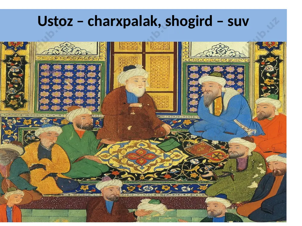 a bir tabib abu mansur al hasan ibn nuh al qumriyning xizmati katta boʻldi. ibn sino undan tabobat darenii olib, bu ilmning koʻp sirlarini oʻrgangan. qumriy bu davrda ancha keksayib qolgan boʻlib, 999-yilda vafot etdi. ibn sino 17 yoshdayoq, buxoro xalqi orasida mohir tabib sifatida tanildi. oʻsha kezlarda hukmdor nuh ibn mansur betob boʻlib, saroy tabiblari uni davolashdan ojiz edilar. dovrugʻi butun shaharga yoyilgan yosh tabibni amirni davolash uchun saroyga taklif qiladilar. uning muolajasidan bemor tezda sogʻayib, oyoqqa turadi. evaziga ibn sino saroy kutubxonasidan foydalanish imkoniyatiga ega boʻladi. ibn sino o‘gitlari yaxshi va yomon xulqning hammasi sharoit, tarbiya, odatlanish natijasida vujudga keladi. yaxshi xulqqa ham odat tufayli erishiladi. abu ali ibn sino donishmandlik bizga hayot so‘qmoqlarida ulug‘ saodatni hozirlab in’om etuvchi vositadir. abu ali ibn sino qanoat deb, o‘ziga kifoya qiladigan narsaga erishishga aytiladi; buni bo‘shashganlik ham deyishadi. qanoat kamtarlik va uncha-muncha narsani nazarga ilmaydigan xislat bilan hirs o‘rtasida bo‘ladi. …