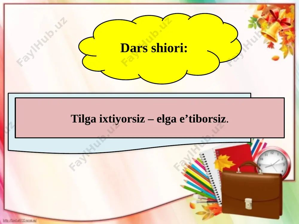o‘zlarning asosini topadilar. vatandosh, chiroyli, ishchi, suvsiz, so‘zla, ilmli, paxtakor, nurli, tuzsiz, sirdosh, mehnatsiz, qalamkash, sinfdosh, daraxtzor, aqlli, odobsiz, obro‘li, madaniyatsiz, guldor. yangi so‘zlar yasaymiz! suv gul ma’no hosil uyga vazifa: 66-mashq image1.png image2.jpeg image3.jpeg image4.jpeg image5.png image6.png image7.jpeg image8.jpeg image9.jpeg image10.png image11.jpeg image12.jpeg image13.jpeg image14.jpeg