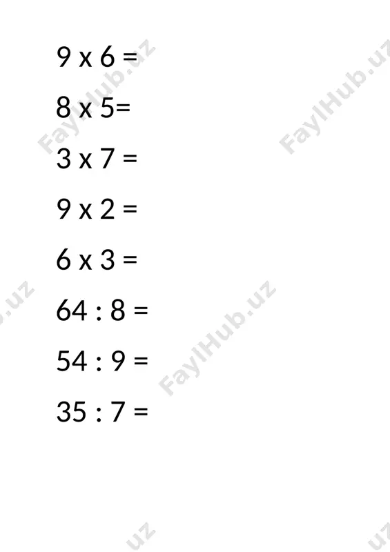 ochiq darsga tarqatma matem 2-sinf - Page 2