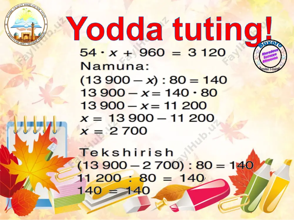 matematika to'garak 4-sinf - Page 2