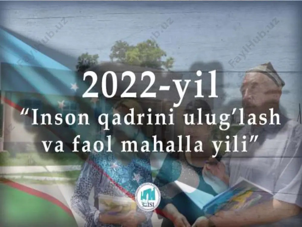 yoni uyga vazifra berish mustaqilligimizning 31-yiiligi * * o’qib o’rganamiz,ijod qilamiz, *shu ozod vatanni obod qilamiz dars qoidasi – faollik -tezkorlik -intizomga rioya qilish -o’zoro xurmat -izlanuvchanlik -to’g’ri javob berish -vaqt bu-oltin 1991-yilning 31-avgusti vatanimiz tarixi sahifalariga oltin harflar bilan yozildi. chunki shu kuni o'zbekiston respublikasining mustaqilligi e'lon qilindi. 1991-yil 1-sentabr o'zbekiston respublikasining mustaqilligi kuni deb belgilandi. shu yildan boshlab 1-sentabr umumxalq bayrami sifatida butun mamlakatimizda keng nishonlanib kelinmoqda. aziz o’quvchilar barchangizni bilimlar kuni hamda mustaqilligimizning 31 yilligi bilan chin qalbdan tabriklayman.bayramingiz qutlug’ bo’lsin aziz bolajonlar!mustaqillik darsimizni “yangi o‘zbekistonda el aziz, inson aziz” shiori ostida olib boramiz mustaqillik maydoniga kirishdan oldin “motamsaro ona haykal” va “ona va bola” haykali poyiga gulchambar qo’yish kerak.hozir sizlar bilan “gul” metodidan foydalanib gulchambar yasaymiz.har bir avtobusdagilar alohida gulchambar tayyorlashi kerak.marhamat ushbu so’zlarga ta’rif bering va gulchambarni tayyorlang. zanyatie 24 mustaqillik so’ziga ta’rif beramiz m-mustaqil harakat qilish u-ulkan zafarlar quchish s-sabr-toqatli bo’lish t-tinch-totuv yashash a-ajdodlarga …