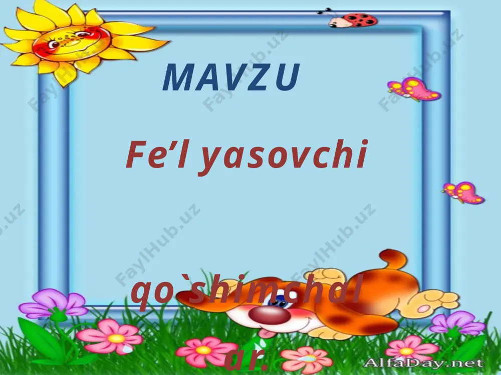 4-sinf fe'l yasovchi qo`shimcha - Page 2