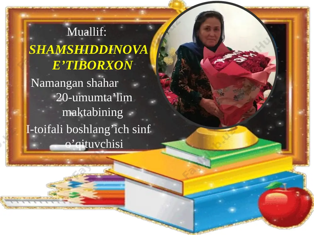 hayot yo’q. yer biz yashaydiganyer shari ham quyosh atrofida aylanib yuruvchi sayyoralardan biridir. yer quyosh atrofida 365 kun 6 soatda 1 marta aylanib chiqadi. faqat yerda hayot mavjud. yerning tabiiy yo’ldoshi oy. marsning diametri yernikidan ikki marta kichik. mars quyosh atrofini 687 sutkada 1 marta aylanib chiqadi. mars sayyorasi siyrak korbanat angidrid va boshqa gazlar bilan qoplangan. marsning sirti tosh va qumlardan iborat. sayyora harorati kunduzi +17c, kechasi -100c sovuq bo’ladi. 2 ta tabiiy yo’ldoshi bor. mars yupiter yupiter eng katta sayyora. quyosh atrofini 12 yilda 1 marta aylanib chiqadi. uning diametri yernikidan 11 marta katta. uning sirtida tog’ va chuqurliklar yo’q. sirti suyuq holatda bo’lib, vodorod va geliy suyuqliklaridan iborat. harorat -100c gacha bo’ladi. yupiterning tabiiy yo’ldoshi 67 ta. saturn ham ulkan sayyora hisoblanadi. u yupiterdan biroz kichikroq. quyosh atrofida 1 marta aylanib chiqishi uchun 30 yil kerak bo’ladi. saturn halqali sayyoradir. uning halqasi qattiq jismlar va changlardan iborat. …