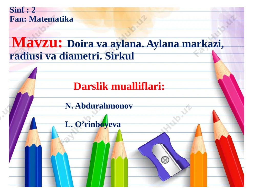 2-sinf doira va aylana - Page 2