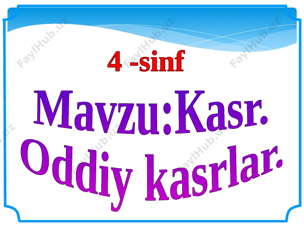 ko’p bo’lgani uchun 4*4=8 dona. yechimni qisqacha, 20:5*2=8 dona qilib yozamiz. masala tuzing va yeching. 8 km 18 matematika 5 klass. n.ya.vilenkin. № 872. uch martada sakkiz bo’lakka bo’ling? qismi 2 4 qismi qanday qismi likopchada qoldi? ychish: 8 qismi 0 1 qismlarni koordinatada ifodalang: 7 9 0 1 qismlarni koordinatada ifodalang: 7 3 uyga vazefa: 629-630 misollar e’tiboringiz uchun raxmat! image5.png image6.png image7.jpeg image8.png image9.png image10.jpeg image13.png image11.wmf 7 1 image12.wmf 7 2 image13.wmf 7 5 image14.wmf 7 6 image15.wmf 7 7 image16.wmf 7 8 oleobject5.bin oleobject6.bin oleobject1.bin oleobject2.bin oleobject3.bin oleobject4.bin image17.jpeg image18.wmf 5 1 image19.wmf 4 5 image20.wmf 5 3 image21.wmf 5 4 oleobject10.bin oleobject7.bin oleobject8.bin oleobject9.bin image22.wmf 5 3 image23.wmf 3 8 image24.wmf 8 5 image25.wmf 8 3 oleobject14.bin image26.png oleobject11.bin oleobject12.bin oleobject13.bin image27.wmf 3 7 image28.wmf 7 7 image29.wmf 7 3 image30.wmf 10 7 oleobject18.bin oleobject15.bin oleobject16.bin oleobject17.bin image31.wmf 3 1 image32.wmf 3 4 image33.wmf 4 …