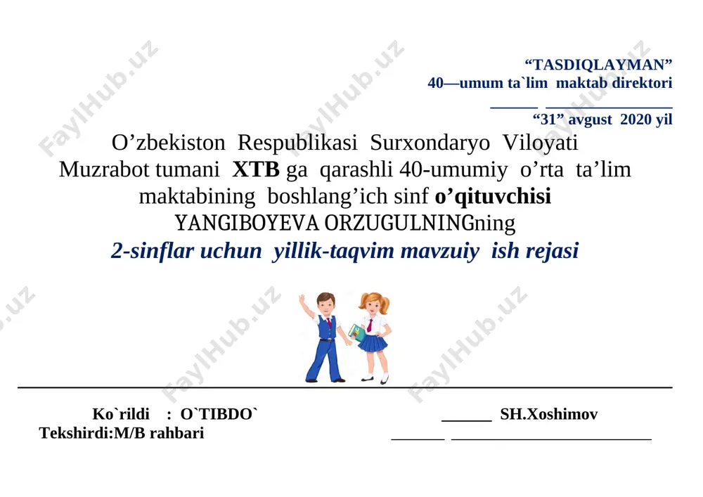ngan shaxsni kamol toptirishdan iborat. umumiy o‘rta va o‘rta maxsus, kasb-hunar ta’limi muassasalarida ona tili fanini o‘qitishning asosiy vazifasi: o‘quvchi shaxsini fikrlashga, o‘zgalar fikrini anglashga, o‘z fikrini og‘zaki hamda yozma shaklda savodli bayon qila olishga qaratilgan nutqiy kompetensiyani rivojlantirish; o‘quvchilarda grammatikaga oid o‘zlashtiriladigan bilimlarni (fonetika, leksikologiya, so‘zning tarkibi, so‘z yasalishi, morfologiya, sintaksis, yozuv va imlo, tinish belgilari, nutq uslublari, stilistikaga oid tushunchalarni) rivojlantirish; ona tilining keng imkoniyatlaridan unumli foydalangan holda to‘g‘ri va ravon bayon eta olishni rivojlantirishga qaratilgan lingvistik kompetensiyalarni shakllantirishdan iborat. [bookmark: 3154650]ona tili fani bo‘yicha umumiy o‘rta va o‘rta maxsus, kasb-hunar ta’limi muassasalari (barcha ta’lim olish tillari bo‘yicha) bitiruvchilariga qo‘yilgan malaka talablari [bookmark: 3154653]1. nutqiy kompetensiya (tinglab tushunish, so‘zlash, o‘qish, yozish): [bookmark: 3154655]a1 [bookmark: 3154657]berilgan topshiriq, sodda matnlarni tinglab tushuna oladi; [bookmark: 3154660]matnni tushunib o‘qiy oladi; [bookmark: 3154662]og‘zaki nutqda so‘z va gaplar talaffuziga rioya qila oladi; [bookmark: 3154664]65 — 70 so‘zdan iborat diktantni yoza oladi; [bookmark: 3154666]xabar, tasvir …