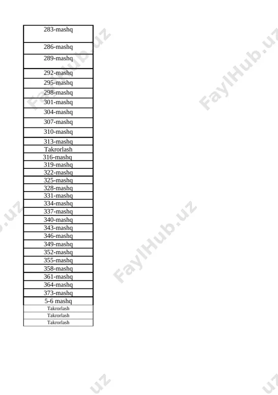 33 mustahkamlash takrorlash 34 umumlashtiruvchi dars takrorlash