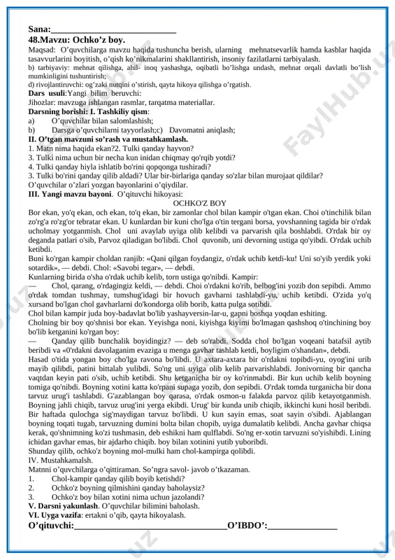endi chiqmoqchi bo'lgan ekan, birdan shamol turib, singan ko'zacha g'uvullay boshlabdi. — nahotki karvondagilar to'rtinchi kun ham shu yerda qolishsa! — deb tulki qo'rqqanidan iniga chuqurroq joylashibdi. tulkivoy uzoq chiday olmabdi. — ochlikdan o'lgandan ko'ra, o'qdan o'lgan yaxshiroq, — deb o'ylabdi u. inidan chiqib qarasa, karvon yo'q emish. hammasiga ko'zacha aybdorligini ko'rgan tulki unga baqiribdi: — senimi, shoshmay tur! borib qornimni to'yg'azib kelay, keyin bir ta'ziringni beraman. tulki yugurib ov qilgani ketibdi. yurib-yurib bir bo'lak go'sht topibdi. go'sht uzoqdan mehrigiyoday o'ziga tortayotganmish. tulki yaqinroq borib qarasa, bir narsa borga o'xshabdi. ovchilar qopqon qo'yib ketishgan ekan. tulki nima qilishini o'ylab qolibdi. qarasa, bo'ri ketayotganmish. — nimalarni o'ylayapsan, do'stim tulkijon? — debdi bo'ri. — hech narsani o'ylayotganim yo'q, — deb javob beribdi tulki. — salom, do'stim! — agar saloming bo'lmaganida .seni yutib yuborar-dim! — deb tishlarini g'ijirlatibdi bo'ri. — meni yutguncha ana u yerdagi go'shtni yuta qol! bo'ri tamshanib, labini yalab: — …