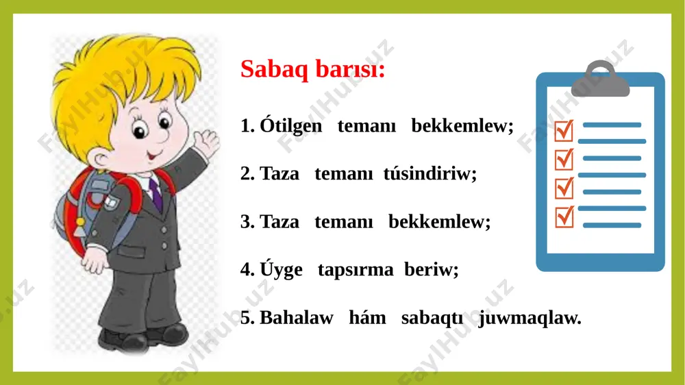 rildi. bul ideal jıllılıq dvigateliniń islew cikli eki izoterma hám eki adiabatadan ibarat. 1-halatta turǵan jumısshı deneniń (gazdiń) baslanǵısh temperaturasın dep alayıq. 1-halatta turǵan gaz temperaturada izotermiyalıq keńeyip, 2-halatqa ótti. karno cikli bunda gaz ısıtqıshtan ge teń jıllılıq muǵdarın alıp, sırtqı kúshke qarsı jumıs orınlaydı. 2-halǵa ótkennen soń gaz ısıtqısh penen qatnastı úzedi. nátiyjede gazdiń adiabatalıq keńeyiwine imkan tuwıladı hám jumısshı dene 3-halatqa ótedi. bunda gaz óziniń ishki energiyası esabınan sırtqı kúshlerge qarsı jumıs orınlaydı. jumıs orınlanǵanda gazdiń ishki energiyası azayadı, nátiyjede onıń temperaturası den temperaturaǵa shekem túsedi. biraq, bul temperatura átiraptaǵı ortalıqtıń temperaturasınan birqansha joqarı boladı. gaz 3-halǵa ótkennen soń onıń temperaturası bolǵan suwıtqısh penen qatnasqa kirisedi. bul halattan gazdi sırtqı kúshlerge qarsı 4-halatqa ótiw procesinde izotermiyalı qısıladı. bunda sırtqı kúshler gazdı qısıp jumıs orınlaydı. sonday-aq, jumısshı dene suwıtqıshqa jıllılıq beredi gaz 4-halǵa eriskennen keyin jumısshı dene suwıtqıshtan ajıraladı hám 1-halatqa adiabatalı túrde ótedi. bunda gaz adiabatalı qısılıp onıń …