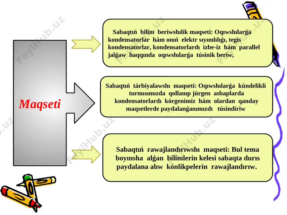 29-sabaq. elektr sıyımlıǵı. kondensatorlar - Page 2