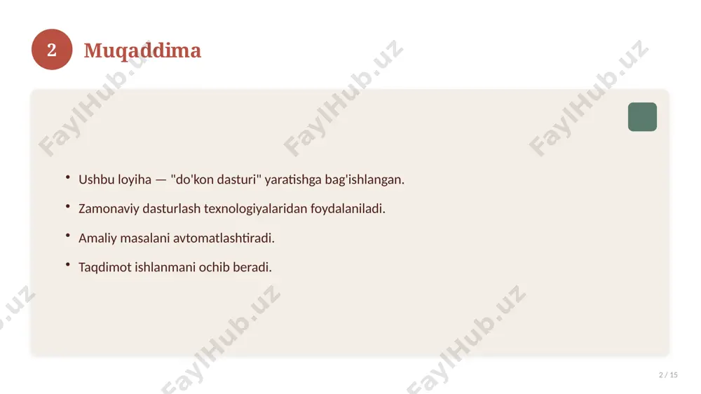 etilishi muhim. manbalardan to'g'ri foydalaning va iqtibos keltiring. adabiyot: c# va ma'lumotlar bazasi bo'yicha qo'llanmalar. manba: soff.uz · 2026. 15