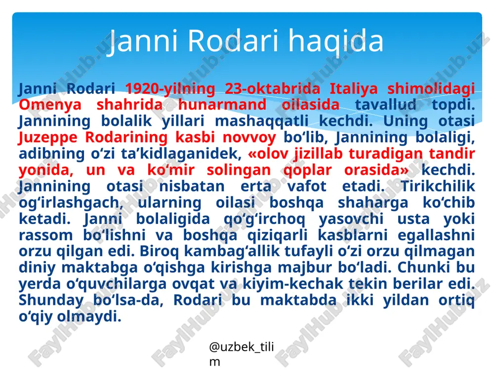 janni rodari hayoti va ijodi - Page 3