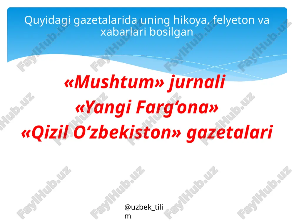 abdulla qahhor hayot va ijodi. hikoyalari - Page 3
