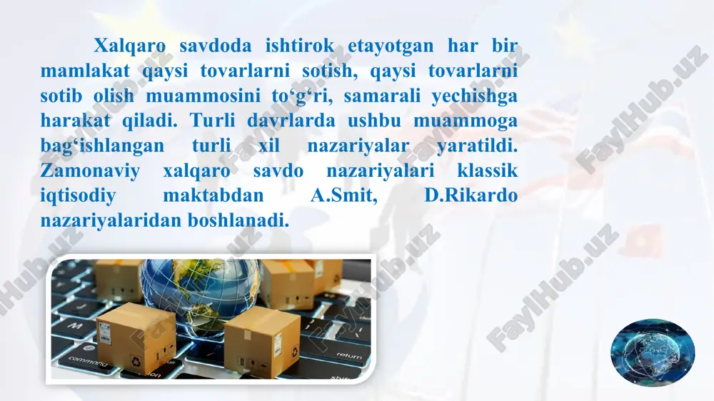 hlab chiqarishga o‘tishning eng qulay yo‘-lini qidirib topish hisoblanadi, mazkur bosqichda ishlab chiqarish kichik ko‘lamda olib borilishi tu-fayli kapital oxirgi o‘rinda qoladi. “mahsulotning hayotiy sikli” nazariyasiga ko‘ra, yangi mahsulotni ishlab chiqarishga joriy etish eng kuchli ilmiy kadr-lar va yuqori malakali ishchi kuchi to‘plangan rivoj-langan mamlakatlarda amalga oshiriladi. birinchi fazada ommaviy ishlab chiqarish yo‘lga qo‘yiladi. bunday ishlab chiqarish industrial baza quvvatiga, ishlab chiqarish strategiyasiga bog‘liq bo‘ladi. bunda kapital va boshqaruv mehnati asosiy rol o‘ynaydi. yuqori malakali mehnat esa, endi faqat texnologik ishlab chiqarishning muay-yan sur’atini ushlab turish vazifasini o‘taydi, o‘rta va past malakali ishchilar mehnati bilan birga ik-kinchi o‘rinni egallaydi. demak, fan-texnika jihat-dan yetakchi bo‘lmagan, lekin ortiqcha kapitali ko‘p bo‘lgan o‘rtacha rivojlangan mamlakatlarda mahsulot ishlab chiqarishning ikkinchi “hayotiy sikli” davom etadi. birinchi faza birinchi faza fransua perru (1903-1987) gunnar myurdal mazkur tadqiqot bo‘yicha tanqidiy yo‘nalishning kelib chiqishi odatda argentinalik r.prebish va amerikalik g.zinger nomi bilan bog‘liq. ular haqiqatdan ham birinchi bo‘lib …