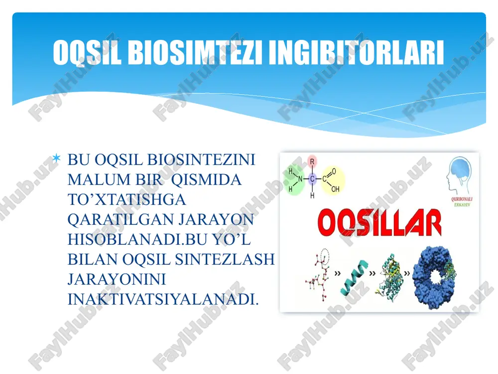 oqsil biosintezni to'xtatish üchun ingibitorlar - Page 3