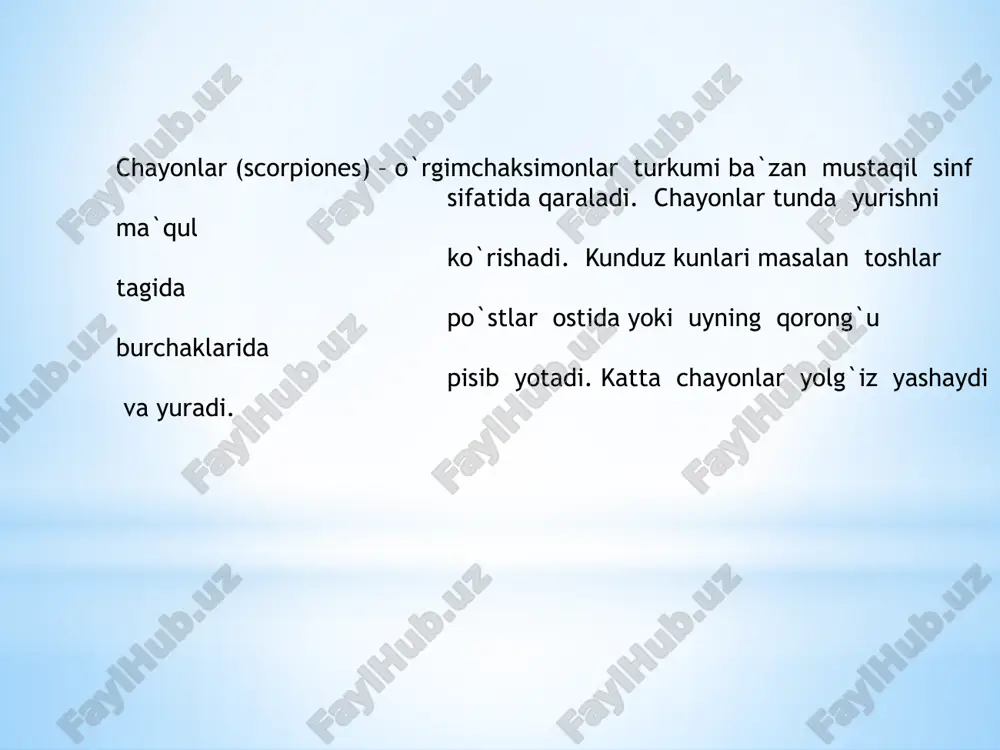 o`zbekistonda tarqalgan chayonlar - Page 3