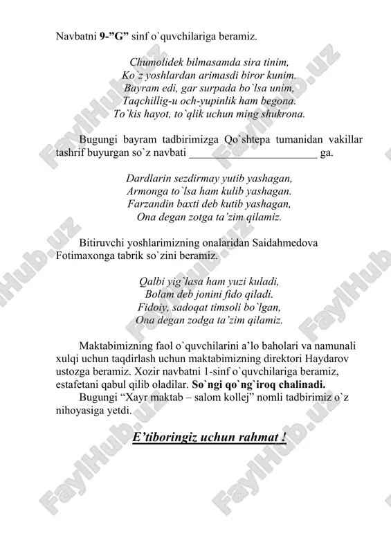 xayr maktab - salom kollej tadbiri - Page 3