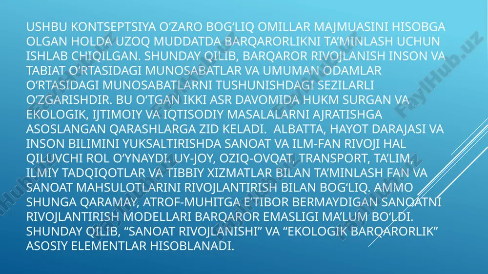 arni kamaytirish, issiqxona gazlari chiqindilarini kamaytirish va atrof-muhitga salbiy ta’sirni kamaytirishga yordam beradi. bundan tashqari, aylanma iqtisodiyotga o‘tish innovatsiyalarni rivojlantirish, resurslarni qayta ishlash va tiklashda ish o‘rinlarini yaratish, umuman iqtisodiyotda resurslar samaradorligini oshirish kabi yangi iqtisodiy imkoniyatlarni yaratishga yordam beradi. yashil innovatsiyalar: salbiy atrof-muhit ta’sirini kamaytirish uchun sanoat bo‘ylab yashil innovatsiyalar ko‘paydi. bunga biologik parchalanadigan materiallar, ekologik toza ishlab chiqarish texnologiyalari, suv va havoni tozalash usullarini ishlab chiqish kiradi. yashil innovatsiyalar yangi va takomillashtirilgan mahsulotlar, jarayonlar, texnologiyalar va biznes modellari bo‘lib, ular an’anaviy usullarga nisbatan katta ekologik foyda keltiradi. ular iqlim o‘zgarishi, resurslarni iste’mol qilish va atrof-muhitning ifloslanishi bilan bog‘liq ekologik muammolarni hal qilishga intiladi. yashil innovatsiyalar energetika, transport, qurilish, ishlab chiqarish, qishloq xo‘jaligi, suv, chiqindilarni boshqarish va boshqalarni o‘z ichiga olgan keng ko‘lamli sohalarni qamrab oladi. ular quyidagi jihatlarni o‘z ichiga olishi mumkin: qayta tiklanadigan energiya: yashil energiya innovatsiyalari quyosh, shamol, gidro va biomassa kabi qayta tiklanadigan energiya manbalarini …