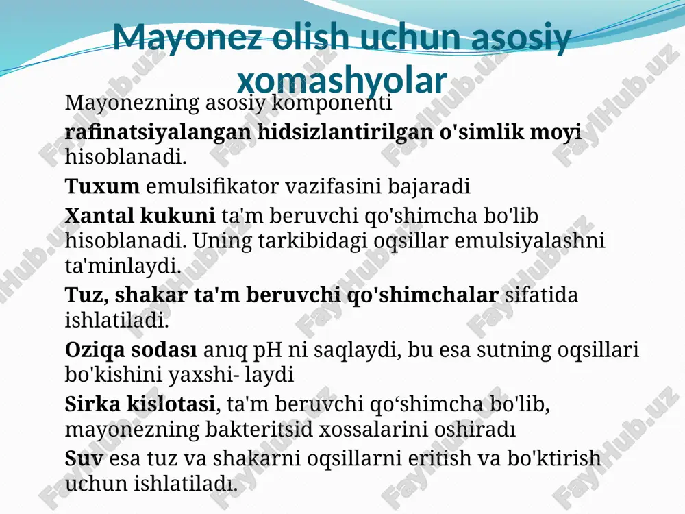 mayonez ishlab chiqarish texnologik liniyasi - Page 3