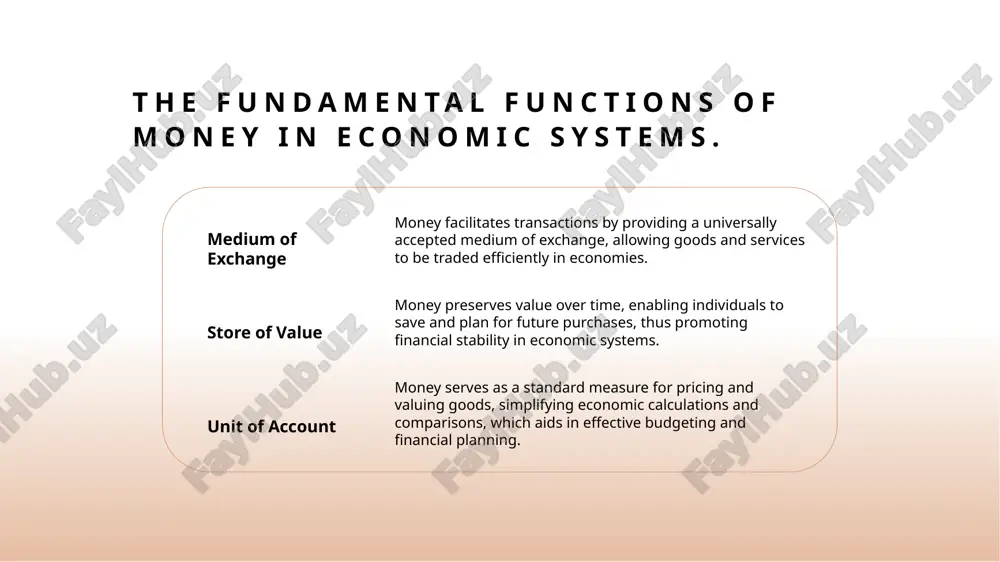 money in trade promotes cultural exchange, as diverse goods and services flow between uzbekistan and other nations, enriching societal values and practices. the evolution of currency: historical context in uzbekistan. 1 historical currency forms - uzbekistan's currency evolution began with barter systems, transitioning through various forms like silver and gold coins, and ultimately leading to paper money. 2 soviet influence - under soviet rule, the uzbek currency was integrated into the ruble system, limiting economic autonomy and reflecting centralized planning in monetary policies. 3 independence & reform - post-independence in 1991, uzbekistan introduced the som, marking a shift towards a national currency that embodies economic sovereignty and cultural identity. symbolism and identity: how currency reflects uzbek culture. 1 cultural heritage uzbek currency, the som, features historical figures and national symbols, showcasing the country's rich cultural heritage and identity through its design. 2 economic resilience the som's evolution reflects uzbekistan's economic …