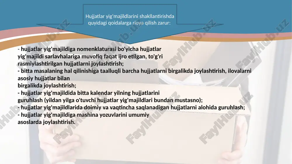 hujjatlarni tasniflashning me'yor talablari - Page 3
