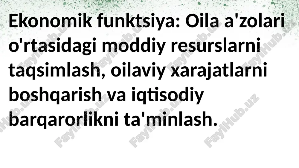 oila va uning asosiy funktsiyalarini shakllantirish - Page 3