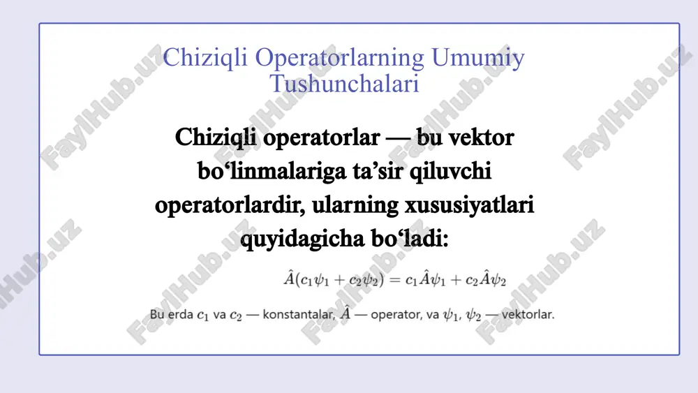 chiziqli operatorlar - Page 3