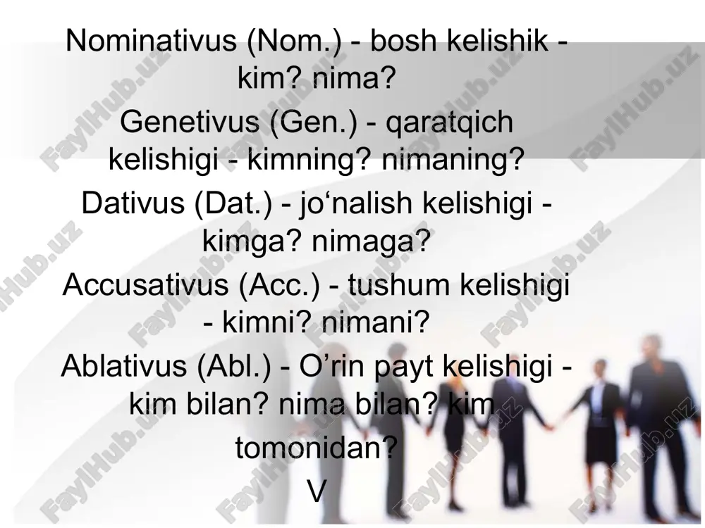 lotin tilidan ot grammatik kategoriyalar pptx - Page 3