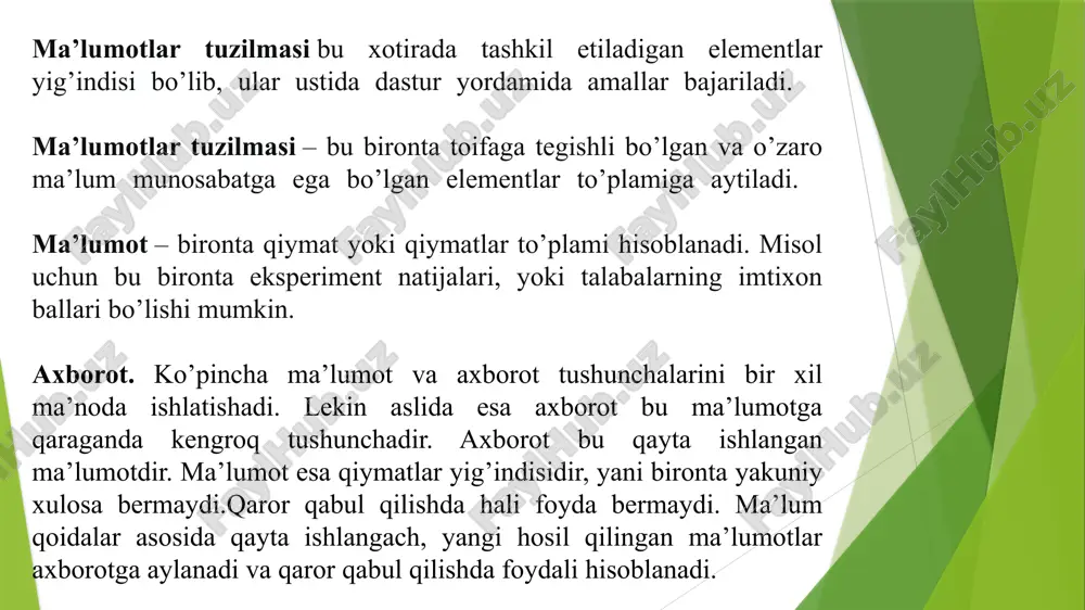 am prefiks va postfiks ko’rinishda ishlatilishi mumkin. masalan, i qiymati 2 ga teng bo’lsin, u holda --i ifoda qiymati 1 ga, i-- ifoda qiymati 2 ga teng bo’ladi. ikkala holda ham i qiymati 1 ga teng bo’ladi. masala: ushbu masalalarni c++ dasturlash tilida int a=100, b=10, c=5; qiymatlar berilgan. sikl, unar va arifmetik amallar yordamida ekranga a=4 va b=810 natija chiqsin.dasturning kodi: #include #include using namespace std; int main(int argc, char *argv[]) { int a=100,b=10,c=5; for(int i=0; i<2; i++) { a/=b-c; } for(int i=0; i<2; i++) { b*=a+c; } cout<<"a="<<a<<endl; cout<<"b="<<b<<endl; system("pause"); } image1.png image2.png image3.png image4.png image5.png /docprops/thumbnail.jpeg