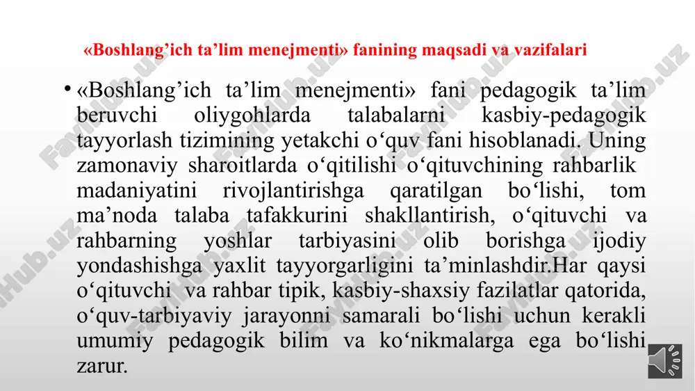 hisoblanadi. bu funksiyalar yuqori, o‘rta va quyi darajadagi boshqaruvchilar tomonidan bajariladi. menejment faqat biznes faoliyatiga aloqador emas. u siyosiy, ijtimoiy, madaniy - diniy va ta'lim sohalariga ham aloqadordir. har qanday faoliyatning ijobiy natija berishi eng avvalo, to‘g‘ri tanlov, ma’qul va ishonchli qarorni qabul qila olish hamda bu qarorning bajarilishini nazorat qila olishga bog‘liq. menejment - insonning nima qilishni xohlashini bilish va bajarilgan ishni eng maqbul, kam chiqim usulda ekanligini ko‘ra olish san’atidir. f. teylor (1856-1915) menejment - ishni, ishchilarni va biznesni boshqaradigan ko‘p maqsadli organdir. p.drukker (1909-2005) menejment - o‘zgalar faoliyatini bashorat qilish, rejalashtirish, tashkil etish, muvofiqlashtirish va nazorat qilishdir. a.fayol (1841-1925) menejment - kishilar orqali muammolami hal qilish san’atidir. m.folet (1868-1933) menejment - rasmiy tashkil etilgan kishilar guruhi orqali maqsadga erishish san’atidir.g.kuntz (1908-1984) dastlabki maktablarning vujudga kelishi va rivojlanishi yer yuzidagi birinchi maktablar sharqda - ossuriya, bobil va xitoyda miloddan avvalgi 4-ming yilliklarda paydo bo‘lgan. zamonaviy maktablarning asoschilari rim …